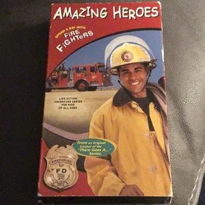 FIREFIGHTERS, AMAZING HEROES VHS TAPE